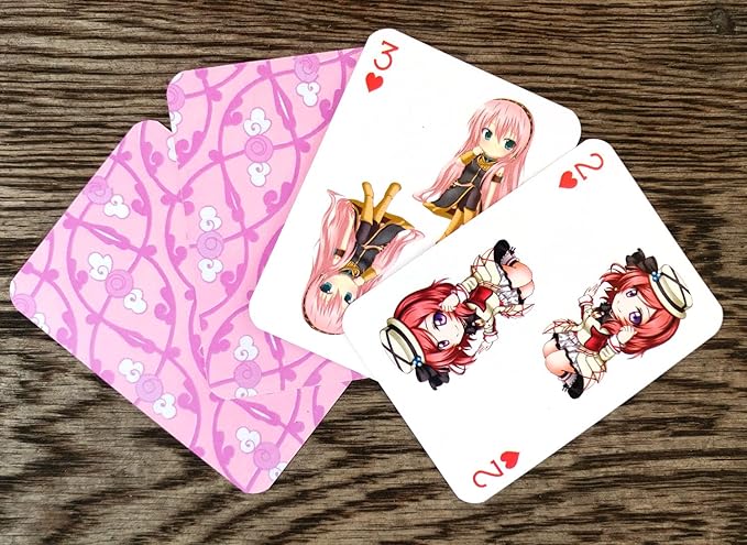 Anime Playing Cards # Poker Deck 54 Cards All Different # KUENO Chibi Japan Manga Anime Characters