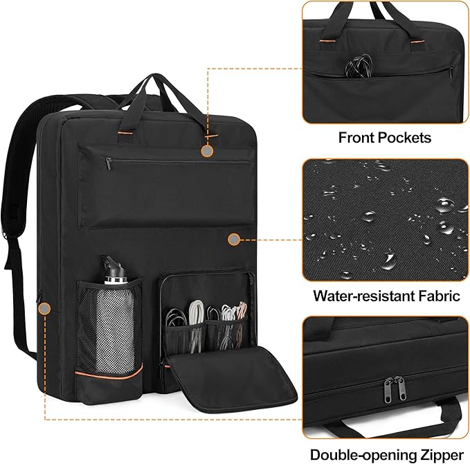 Solar Panel Storage Bag, Travel Backpack Compatible with Jackery SolarSaga 100W 100X 200W, Padded