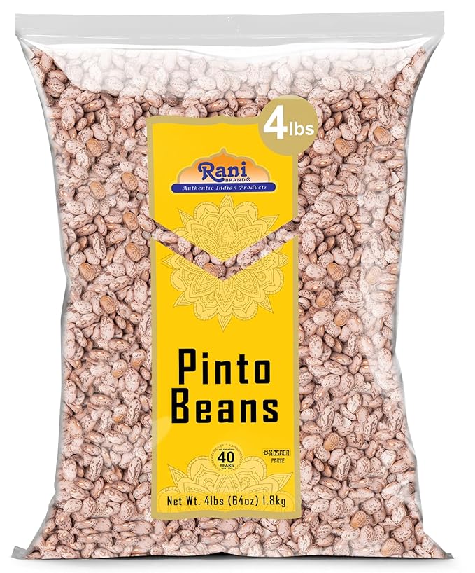 Rani Pinto Beans 64oz (4lbs) 1.81kg Bulk ~ All Natural | Vegan | Gluten Friendly | NON-GMO | Kosher