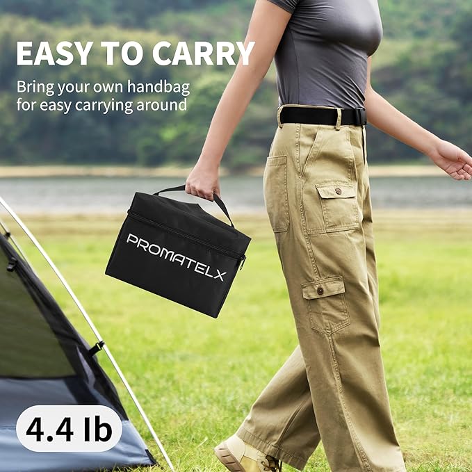 Portable Tripod Camping Stove,Wood-Burning Rocket Stove with Carry Bag, Ideal for Camping, Backyard