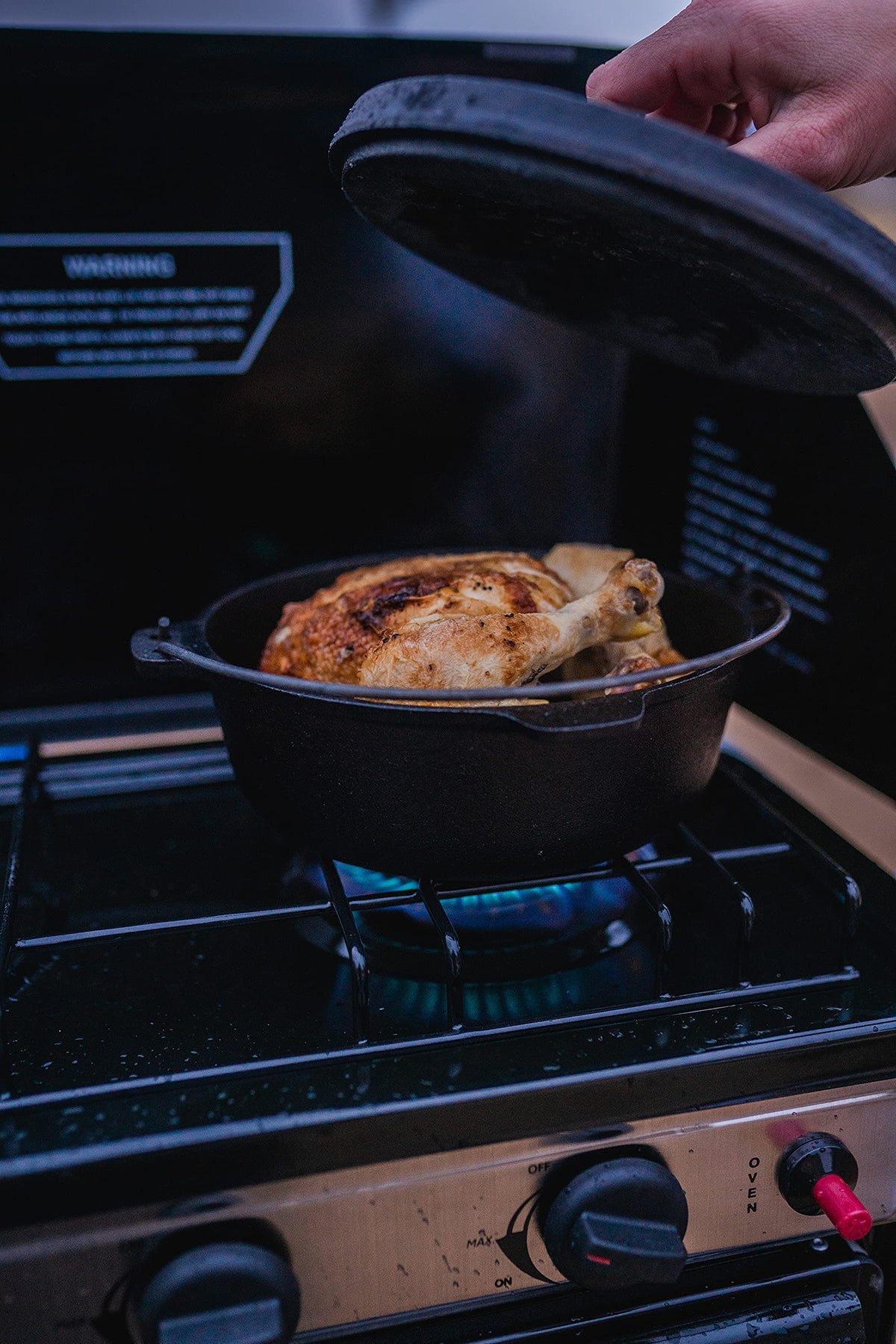 Stansport Cast Iron Dutch Oven - 2 QT, Pre-Seasoned, Cast Iron - product view 5