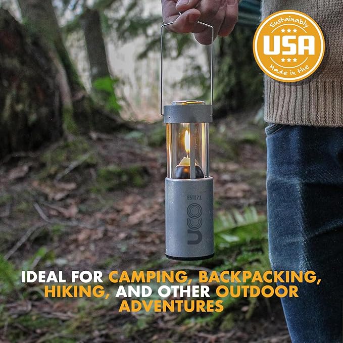 UCO 12-Hour Natural Beeswax Long-Burning Candles for UCO Candle Lanterns and Emergency