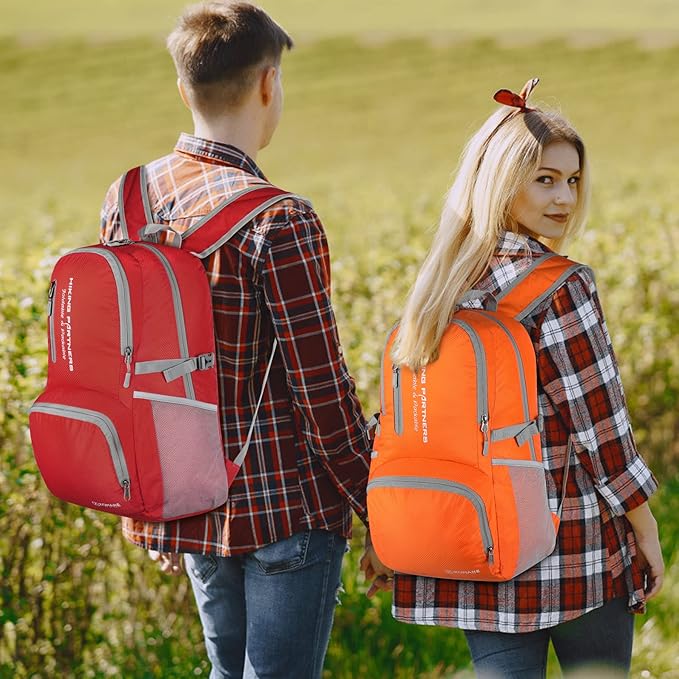 ZOMAKE Lightweight Packable Backpack, 35L Light Foldable Hiking Backpacks Water Resistant