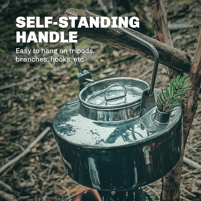 Fire-Maple Antarcti Portable 1 Liter Lightweight Stainless Steel Camping Kettle | Durable and