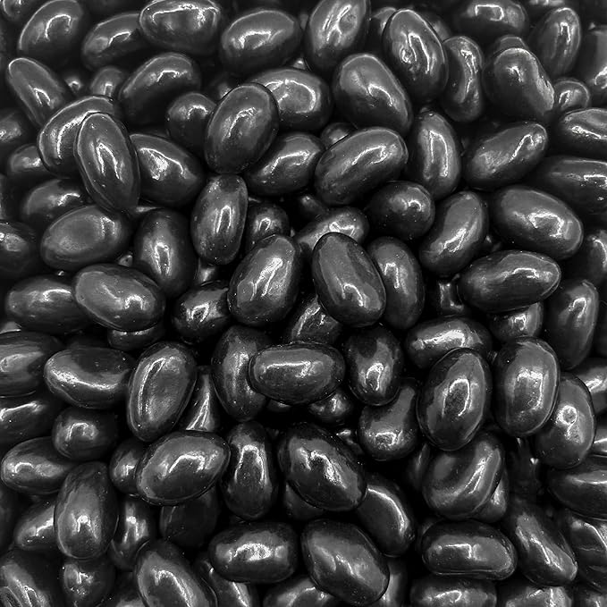 Black Licorice Jelly Beans Candy | 2 Pound Bag | Black Jelly Beans Bulk | Old Fashioned Candy for