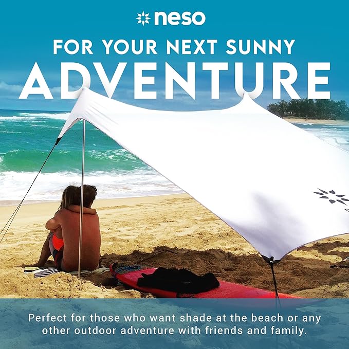 Neso Gigante - Portable Beach Tent - Ideal to Enjoy with Family and Friends - UPF 50+