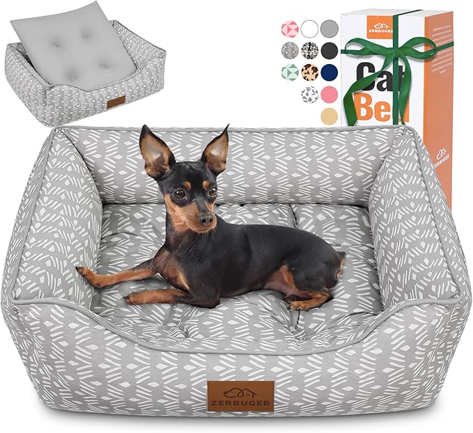 Rectangle Cat Dog Bed for Large Medium Small Pets Indoor Outdoor Machine Washable Sleeping Sofa