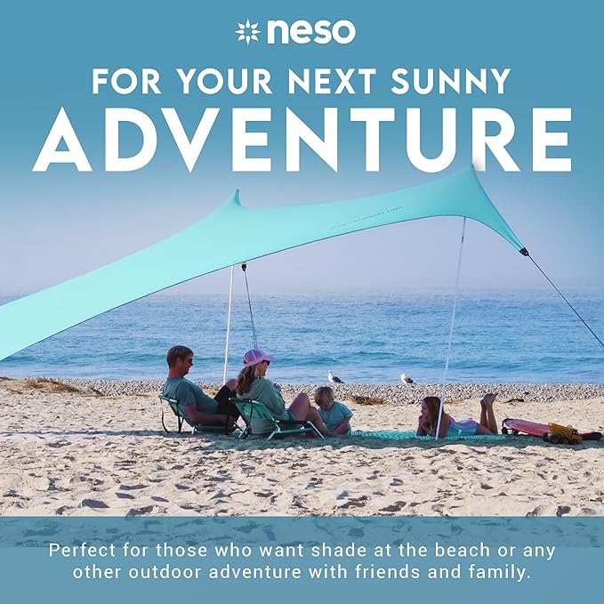 Neso Gigante - Portable Beach Tent - Ideal to Enjoy with Family and Friends - UPF 50+