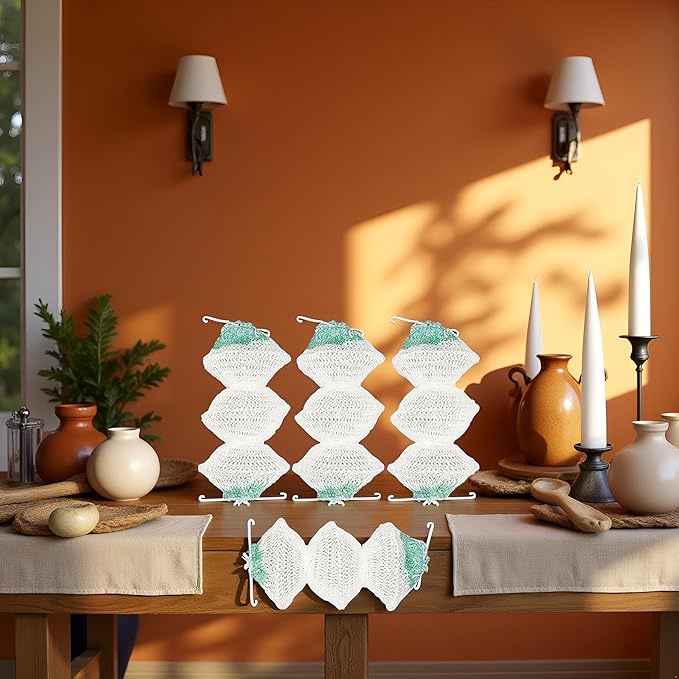 4 Pack Lantern Mantles Bulk Accordion Shape 95 On Attractive Design Double-Clip Three-Layer Gauze