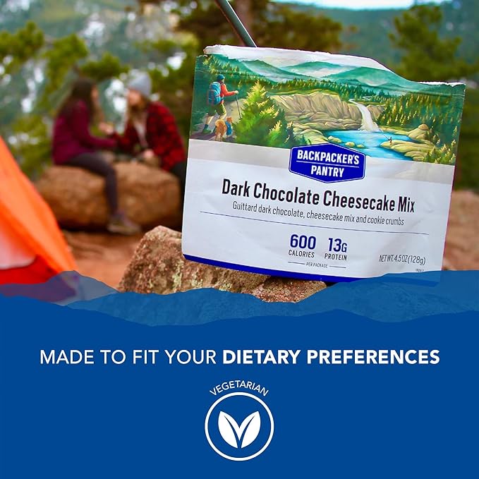 Backpacker's Pantry Dark Chocolate Cheesecake Mix - Freeze Dried Backpacking & Camping Food