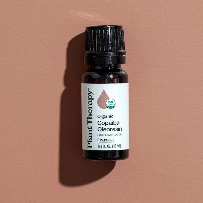 Plant Therapy Copaiba Oleoresin Organic Essential Oil 100% Pure, Undiluted, Natural Aromatherapy