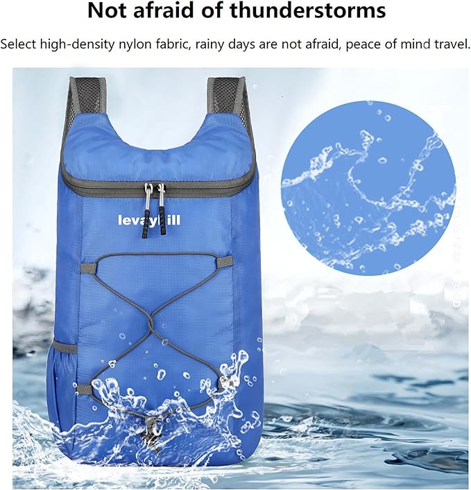 16L Lightweight Foldable Hiking-Backpack Small Packable-Daypack For Travel,Ultralight