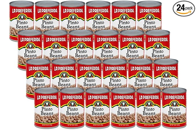 La Preferida Beans Pinto (Frijoles Pinto), 15-Ounce (Pack of 24)