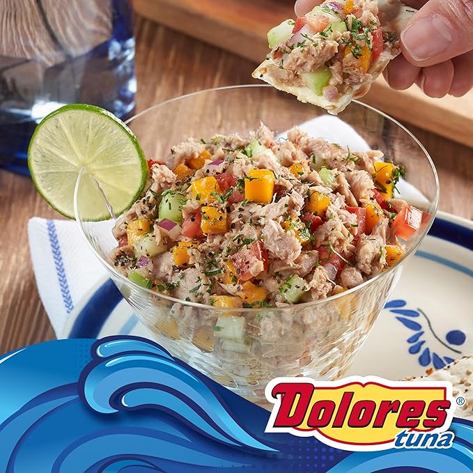 Dolores Chunk Light Yellowfin Tuna with Mayonnaise and Jalapeno Peppers, 2.6 oz (Pack of 24)