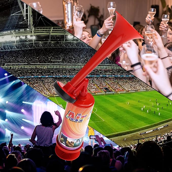 Air Horn Noise Maker Graduation Hand Push Horn Handheld Airhorn for Boats,Camping,Party Supplies