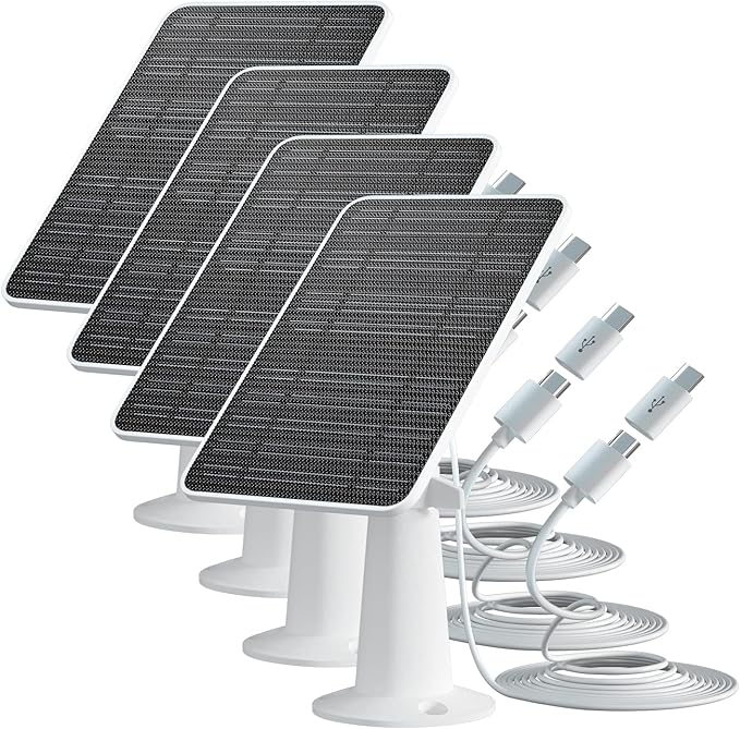 Solar Panel Charger Compatible with Eufycam 3/3C/2C/2C Pro/E40/E20/2/2 Pro/E/L20/L40/Solo/SoloCam