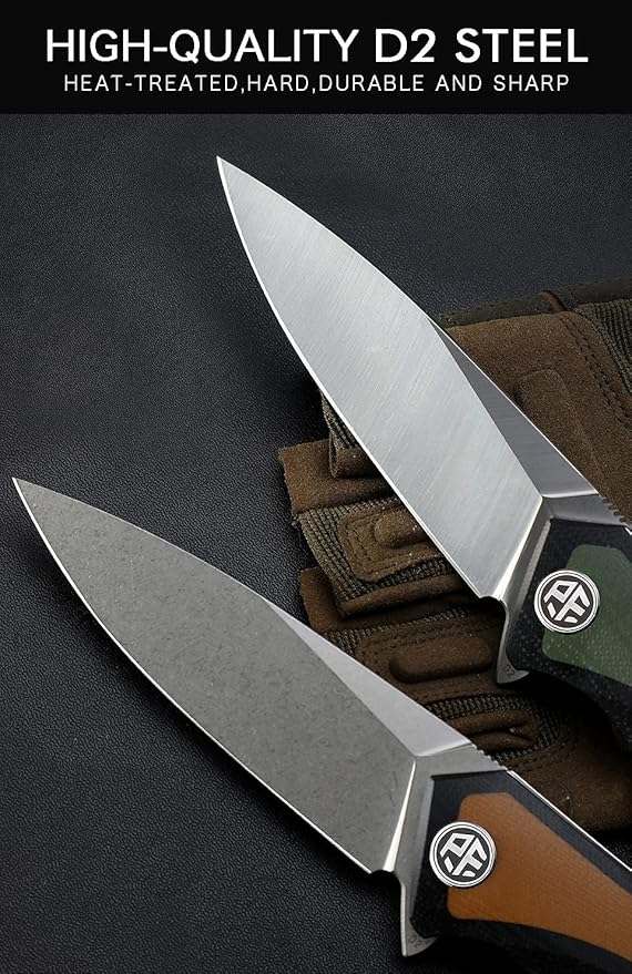 Petrified fish PF838 3.74" D2 steel folding knife outdoor tactical pocket knives G10 handle camping