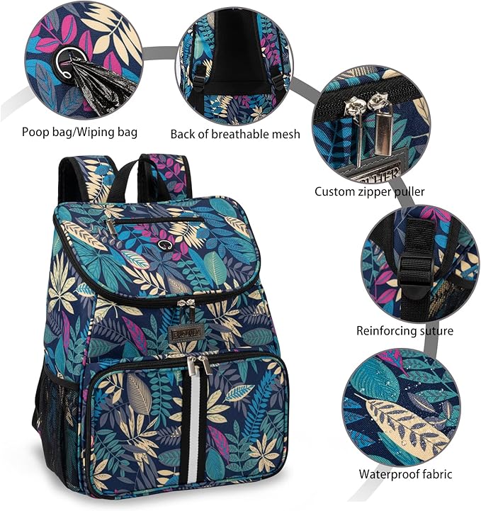 BAGLHER丨Dog Travel Bag, Airline Approved Pet Supplies Backpack, Dog Travel Backpack with 2 Silicone