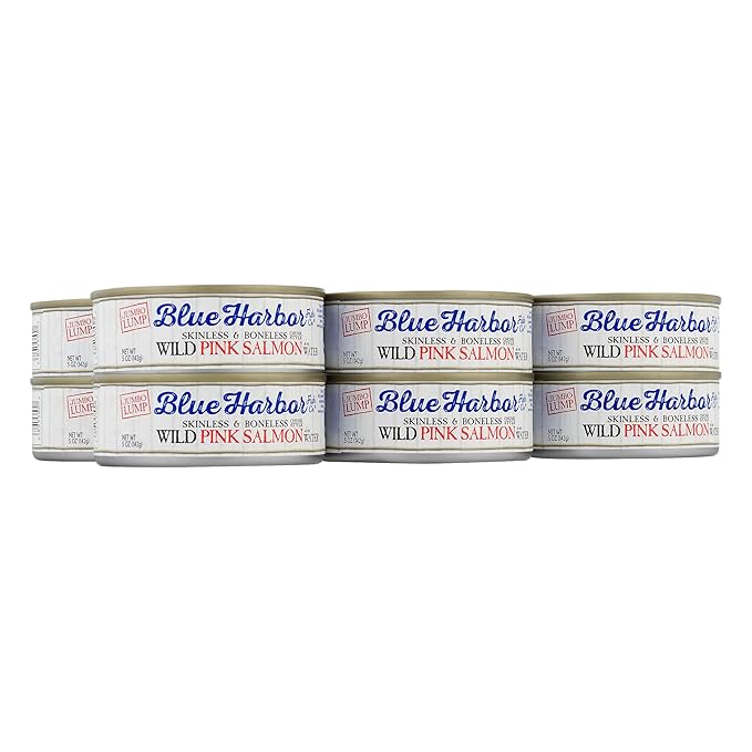 Blue Harbor Fish Co. Wild Pink Salmon in Water with Sea Salt - 5 oz Can (Pack of 12)