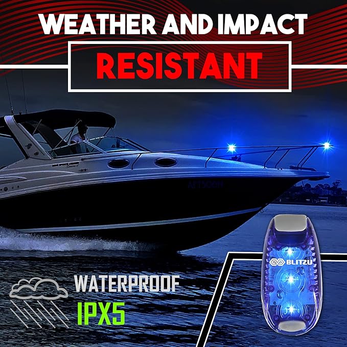 4 Pack LED Safety Light, Clip on Reflective Gear Lights for Walking at Night, Running, Jogging