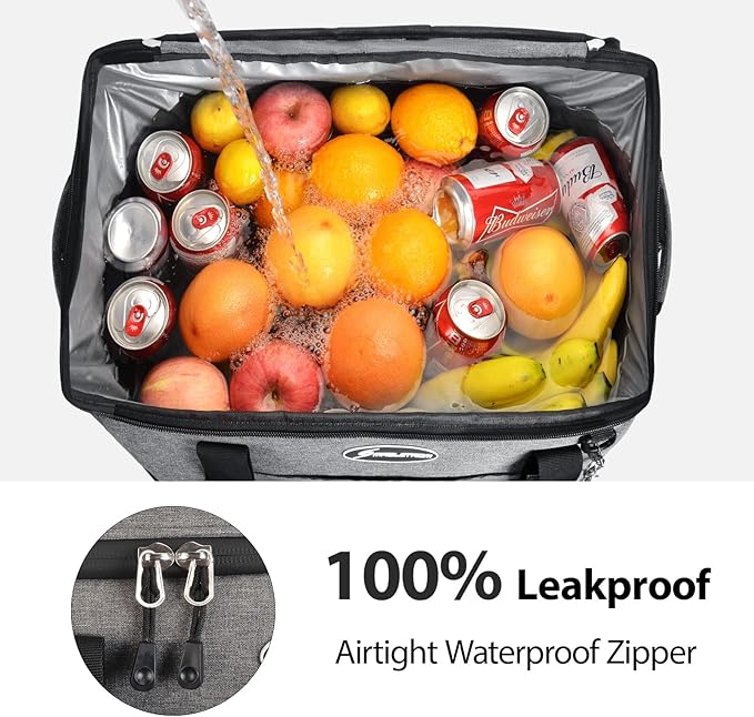 Maelstrom Collapsible Soft Cooler Bag, 24/30/60/75 Cans Beach Cooler, Ice Chest, Leakproof &