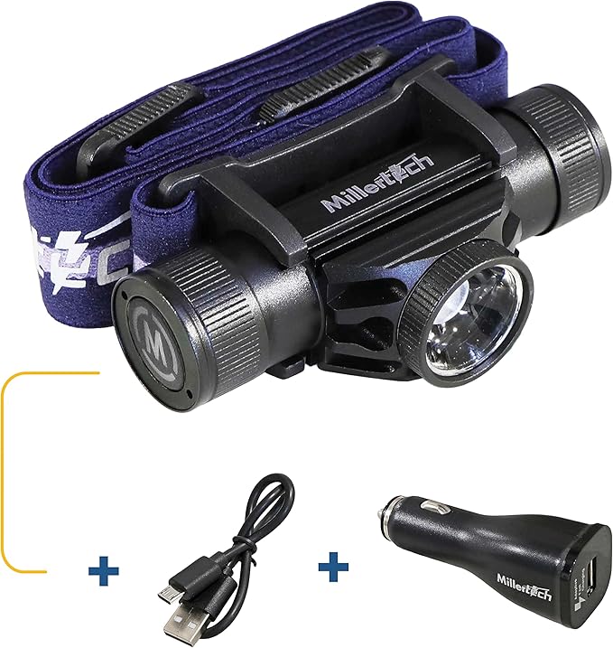 #556 - High Power Rechargeable CREE LED Headlamp 750 Lumens, USB-C Charging, IPX6 Waterproof