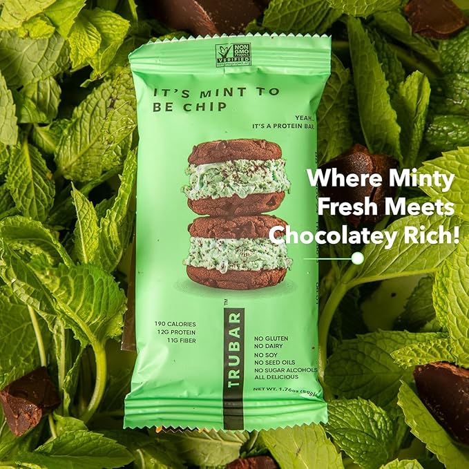 TRUBAR Vegan Protein Bars - Soy Free, Dairy Free, Gluten Free Protein Bars - No Sugar Alcohols