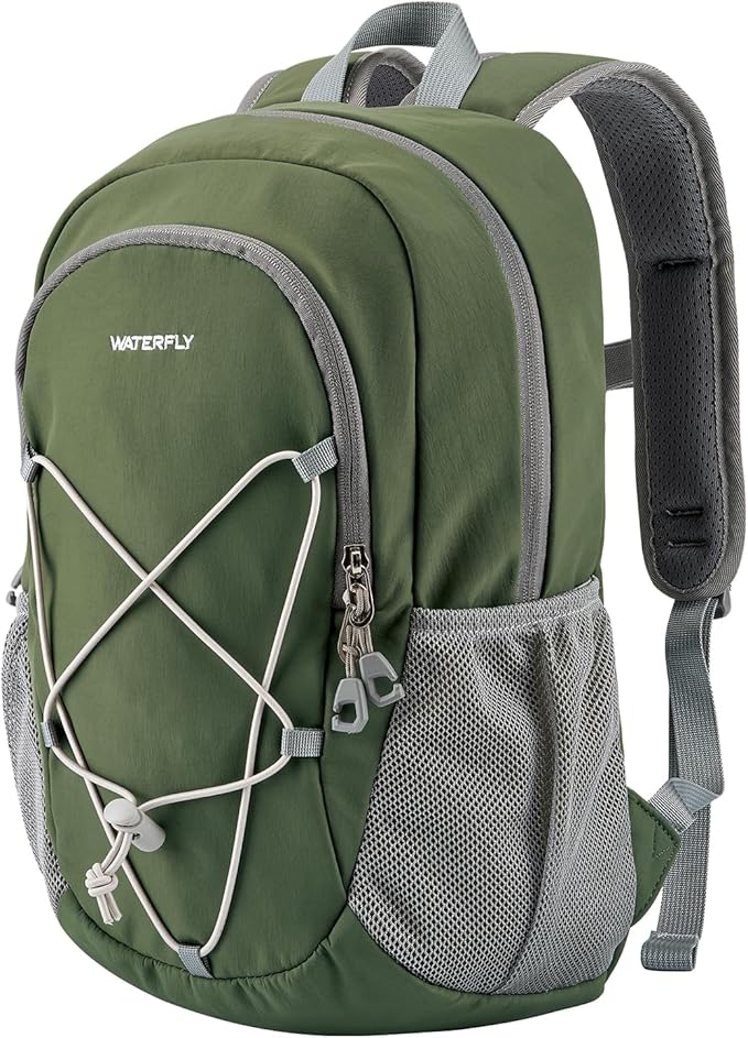 WATERFLY 12L Small Hiking Backpack: Day Pack Lightweight Travel Bag Camping Fitness Cycling Outdoor