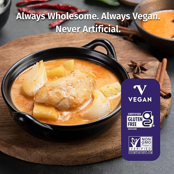 Watcharee's Thai Curry Simmer Sauces - Massaman Curry | Authentic Thai Recipe, Vegan, Non-GMO