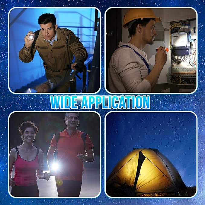 VIHOSE 100 Pcs Mini Flashlights Bulk, Bright Flashlights Set, Aluminum LED Handheld Torches for
