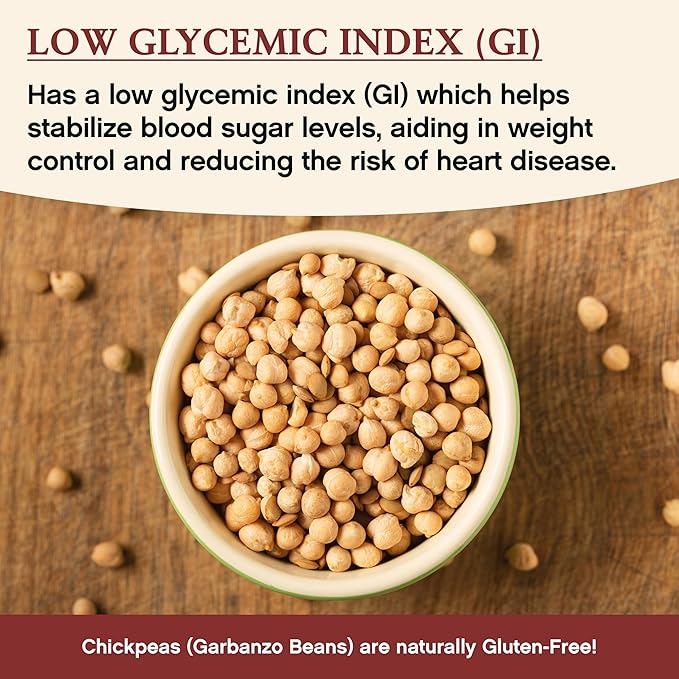 Darsa Organics Chickpeas (Garbanzo Beans) 2 lb | Kabuli Chana Dal | USDA Organic, Non-GMO, Kosher |