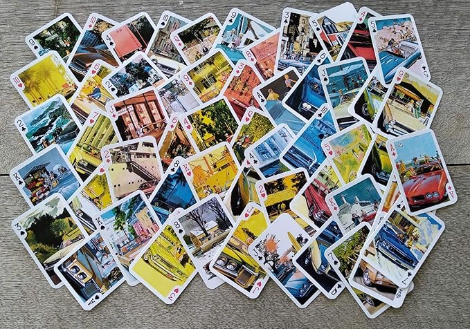 Classic Cars Playing Cards (Poker Deck 54 Cards All Different) Vintage Retro Classic Cars