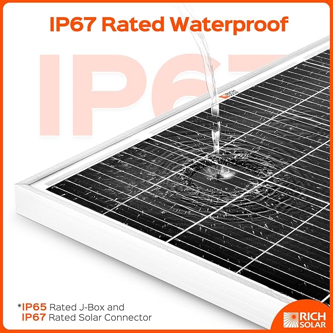 RICH SOLAR 200 Watt 24 Volt 9BB Cell Monocrystalline Solar Panel High Efficiency Solar Module for