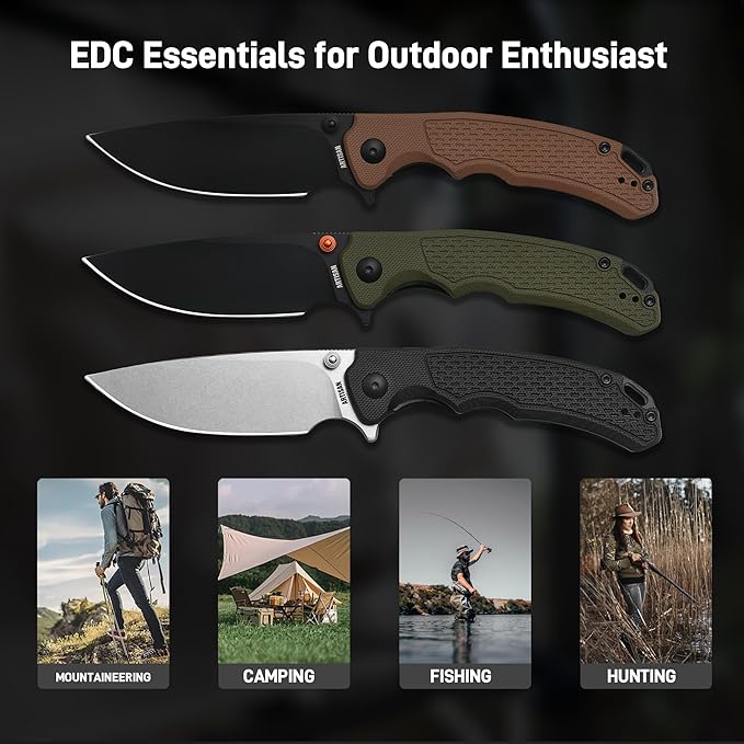 ARTISANCUTLERY Tradition V2 Pocket Knife for Men, 3.58" AR-RPM9 Steel Blade G10 Handle Folding