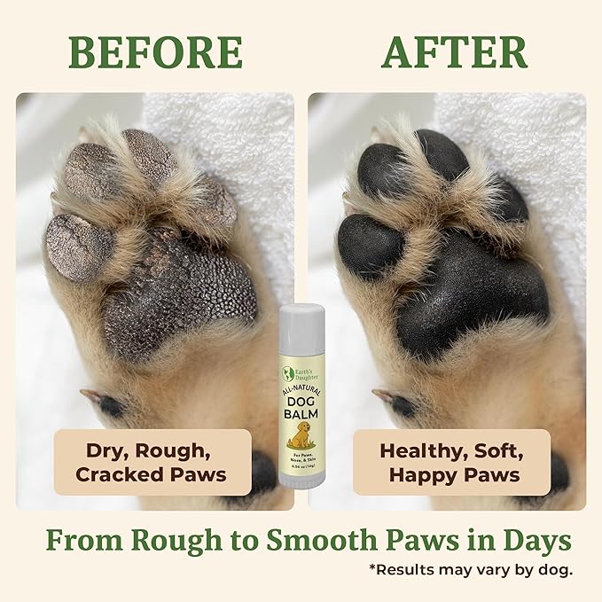 Earth?™s Daughter Dog Paw Balm ??Organic Paw & Nose Protector with Beeswax, Coconut & Calendula