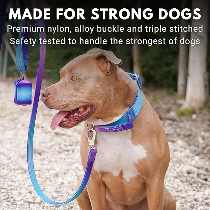 Spark Paws Tactical Dog Collar - Heavy Duty, Premium Quality, Thick and Durable for Large and