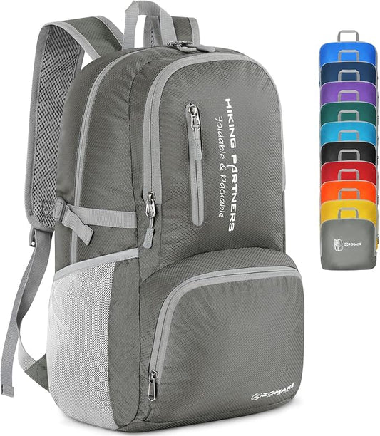 ZOMAKE Lightweight Packable Backpack - 35L Light Foldable Hiking Backpacks Water Resistant