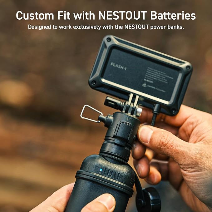 ELECOM NESTOUT Outdoor Camping LED Panel Flashlight w/ Mini Tripod, Dimmable USB Powered LED Light
