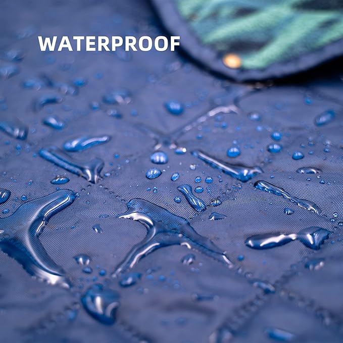 Outdoor Waterproof Blanket, Foldable Fleece Stadium Blanket for Outdoor Sports Event, Camping, Car