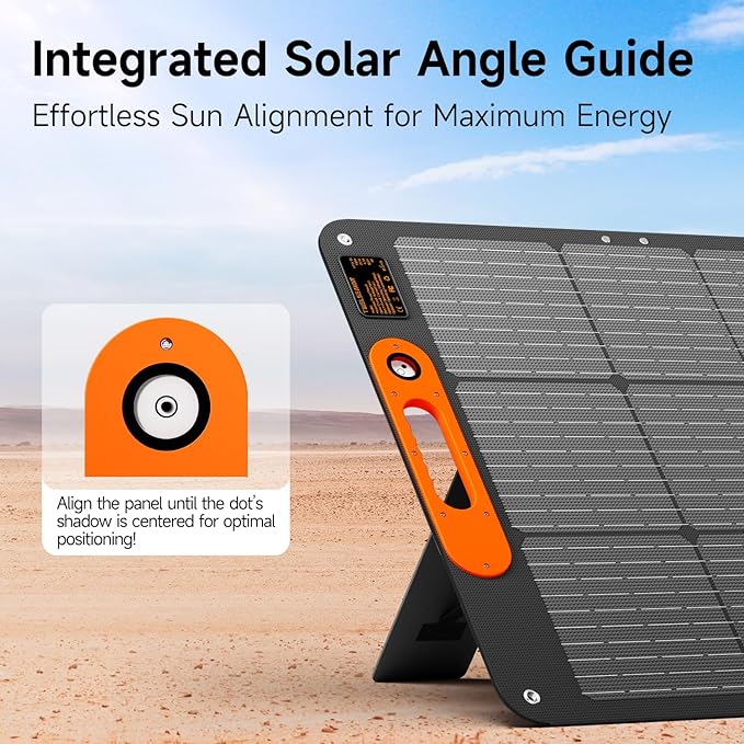 110W Portable Solar Panel for Jackery/EF/Bluetti/Anker/Goal Zero Power Station, IP68 Waterproof