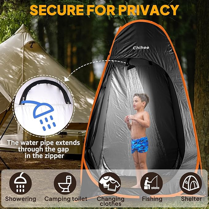 Chihee Outdoor Privacy Shelter Pop Up Camping Bathroom Tent Pod Portable Changing 1 Room Instant