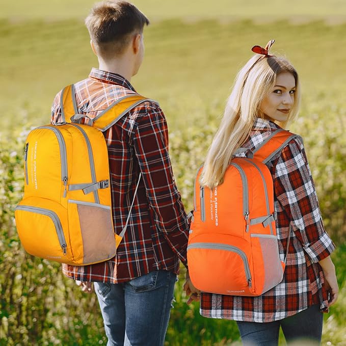 ZOMAKE Lightweight Packable Backpack, 35L Light Foldable Hiking Backpacks Water Resistant