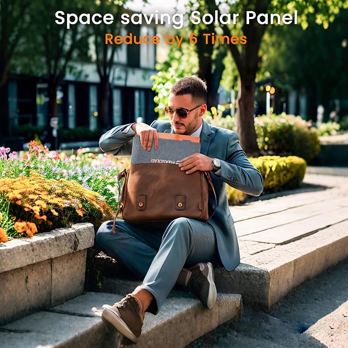 FlexSolar 100W Portable Solar Panels Chargers with PD3.0 USB-C,QC3.0 USB-A and DC Outputs Foldable