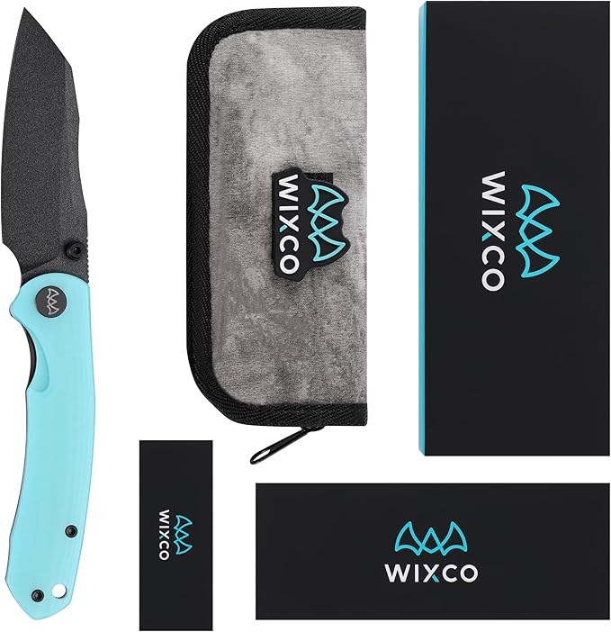Folding Pocket Knife, 3.35" 14C28N Blade G10 Handle EDC Knife with Liner Lock, Small Pocket Knife