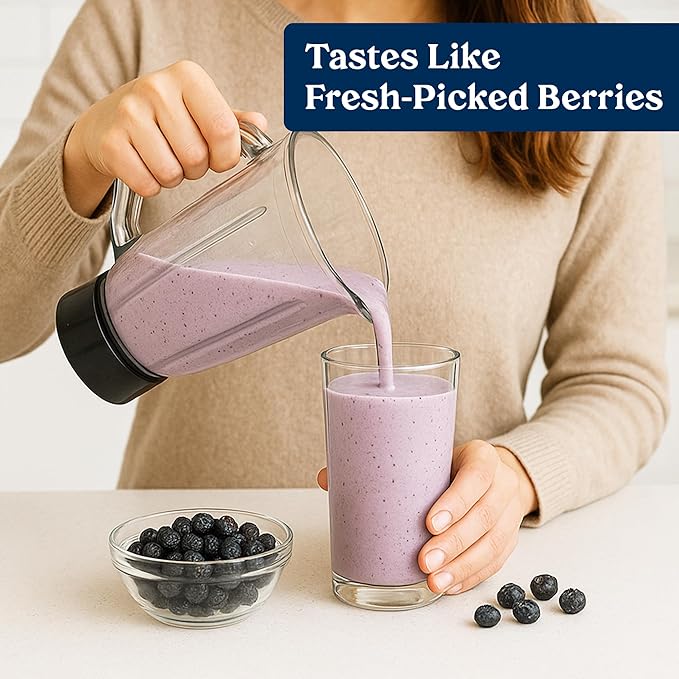 Augason Farms Dried Whole Blueberries Can -Dried Fruit for Baking & Emergency Food Supply