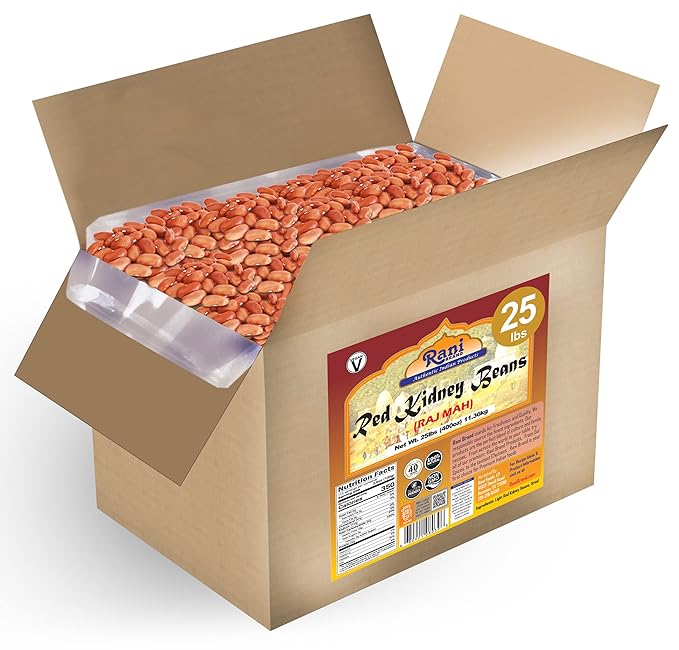 Rani Red Kidney Beans, Light 400oz (25lbs) 11.36kg Bulk Box ~ All Natural | Vegan | Gluten Friendly