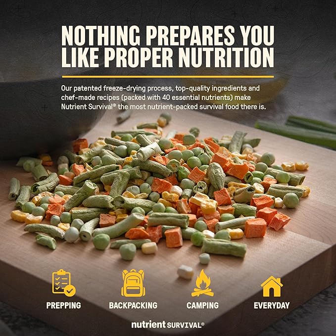 Freeze-Dried Mixed Vegetables - #10 Can | 25-Year Shelf Life | Emergency Food | Premium Non-GMO