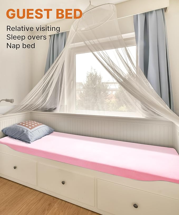 3 Inch GAIALOOP Thick Memory Foam Camping Mattress Sleeping Pad [Car/Tent/Cot] Glamping Portable