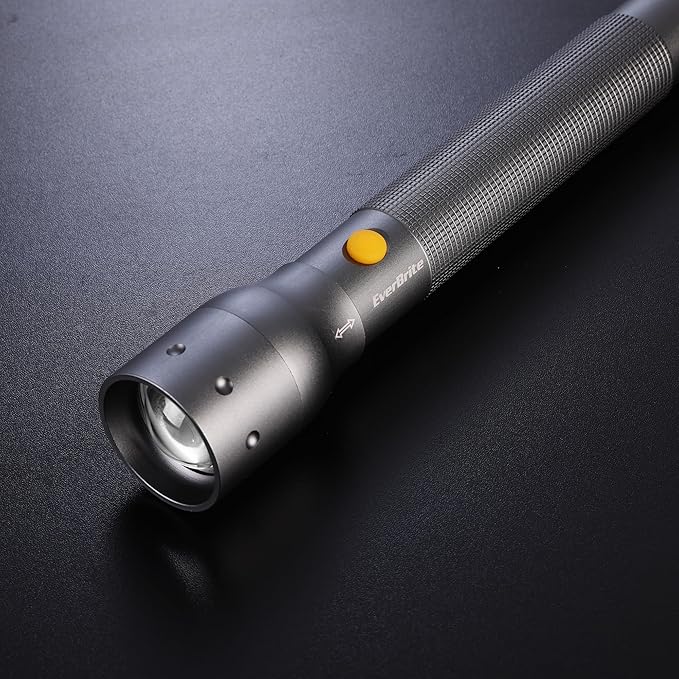 EverBrite Ultra Bright Tactical Flashlight, 900 Lumen Zoomable Adjustable Focus, 3 Light Modes
