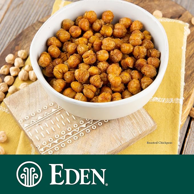 Eden Organic Garbanzo Beans, Chickpeas, 15 oz Can (12-Pack Case), No Salt Added, Non-GMO, Gluten